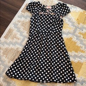 Anthropologie polka dot dress. Like new!